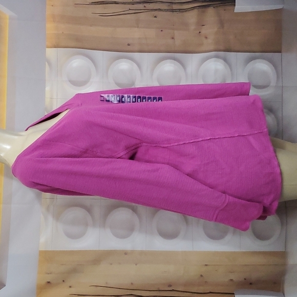 NWT Wildfox Haley Brushed Top V-neck Pink Pullover top Size XXL - Picture 3 of 8